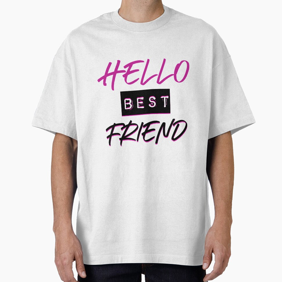 Hello Best Friend design by PinkArtDesigns T-Shirts, Hoodie, Sweatshirt | BlankRebels.com (Image 1)