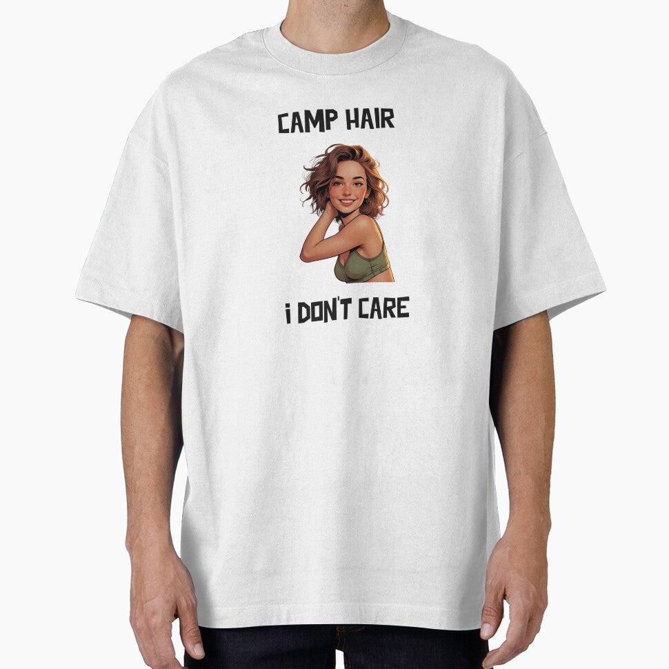 Camp Hair I Don't Care (Camping) by Danny's Tees Hoodie, Sweatshirt | BlankRebels.com (Image 1)