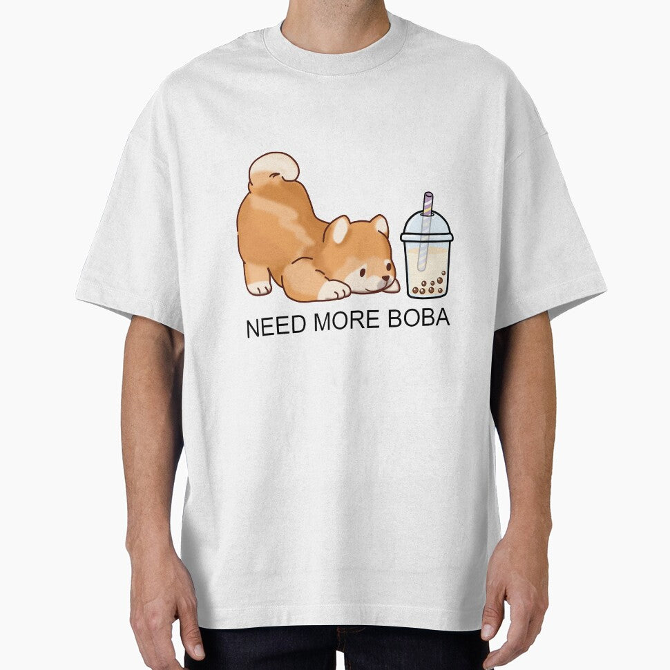 Cute Little Shiba Needs More Boba! by SirBobalot T-Shirts, Hoodie, Sweatshirt | BlankRebels.com (Image 1)