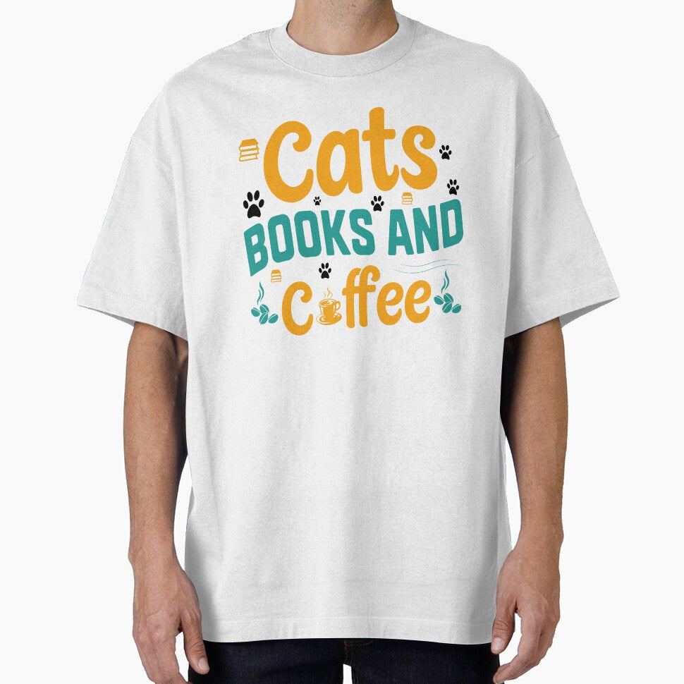 Cats Books And Coffee by ShirtTeeStorm T-Shirts, Hoodie, Sweatshirt | BlankRebels.com (Image 1)