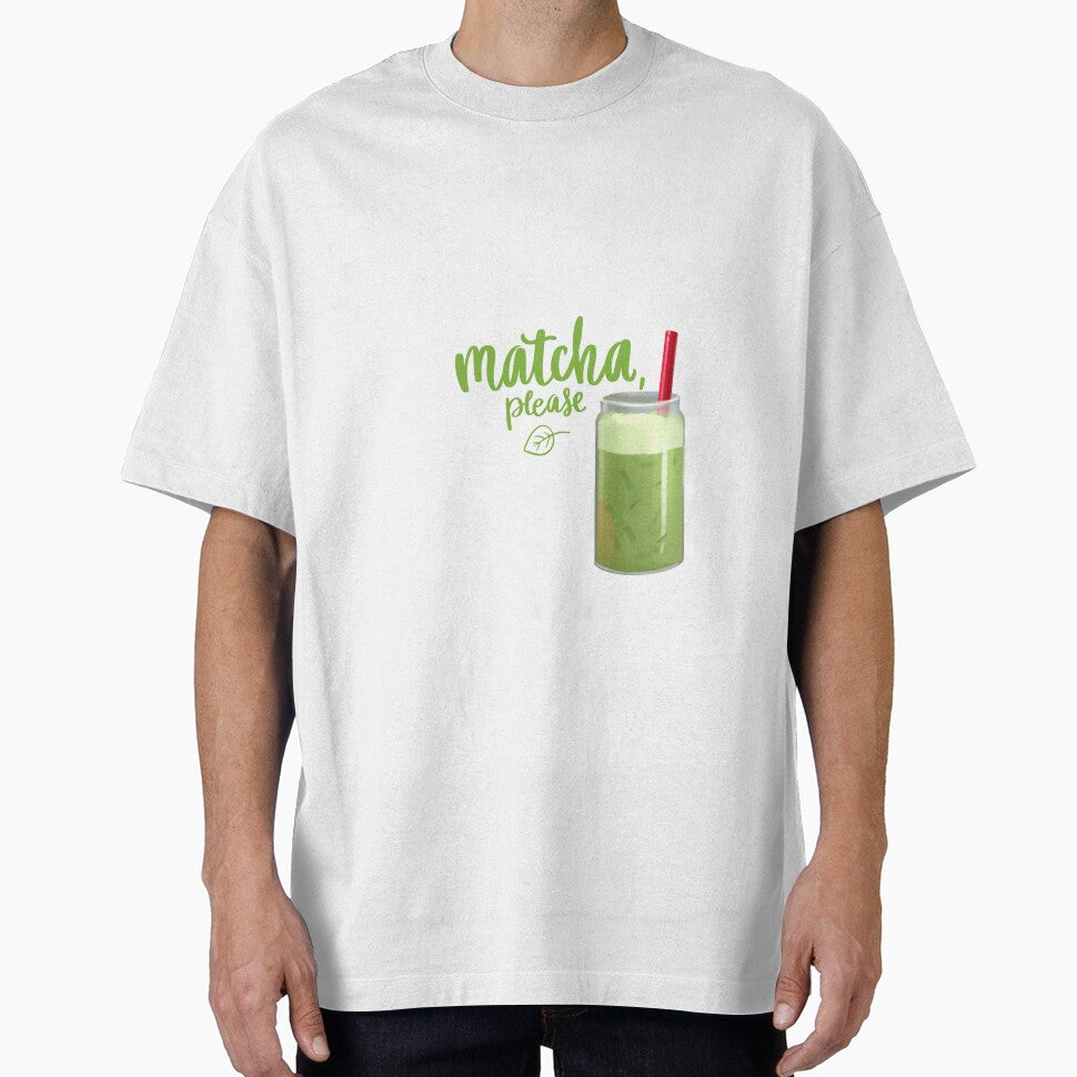 Matcha Please – Cute Green Tea Quote Drink Design by Dialesm T-Shirts, Hoodie, Sweatshirt | BlankRebels.com (Image 1)