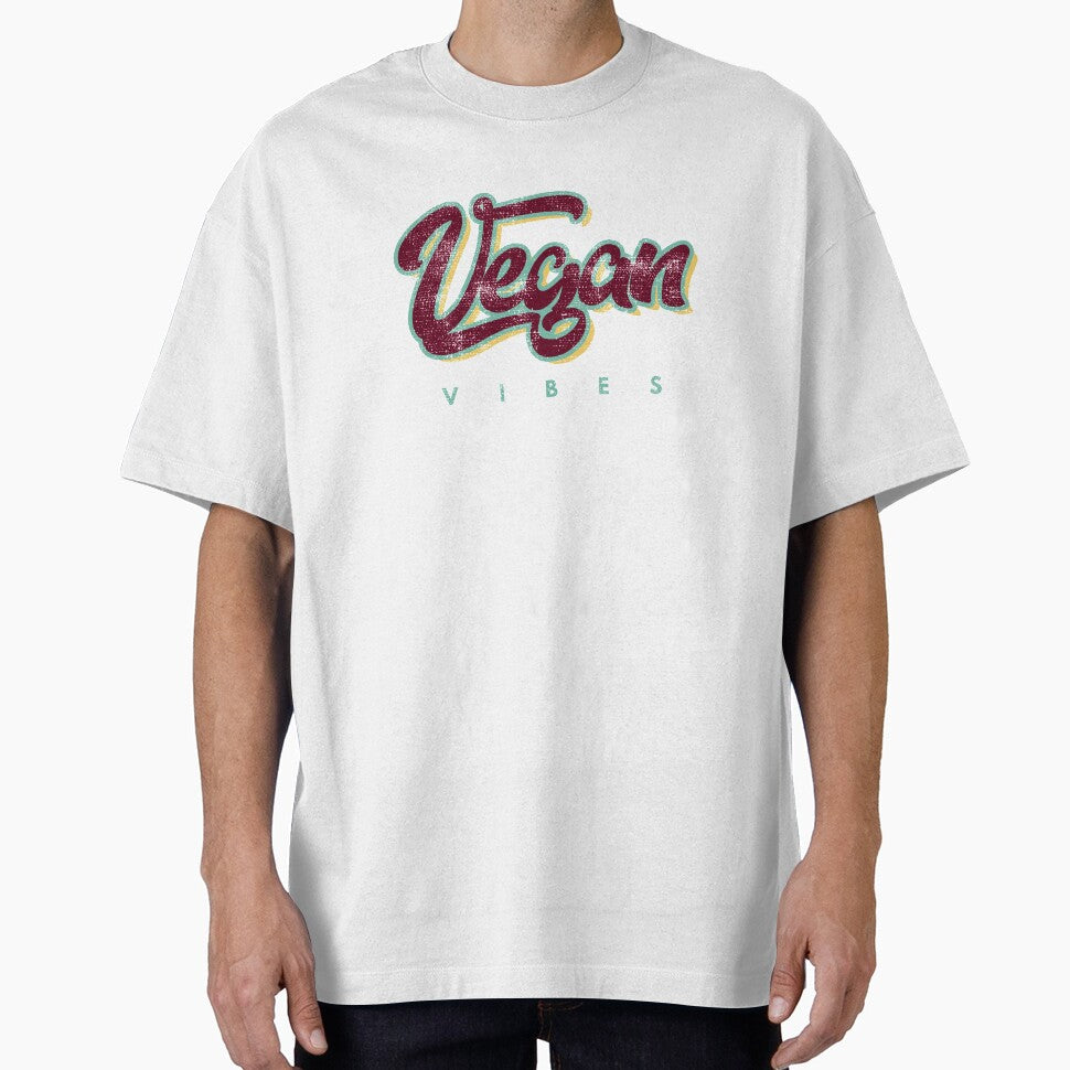 Retro Vegan Vibes Funny Vegetable Lovers Design by Leopardman25 T-Shirts, Hoodie, Sweatshirt | BlankRebels.com (Image 1)