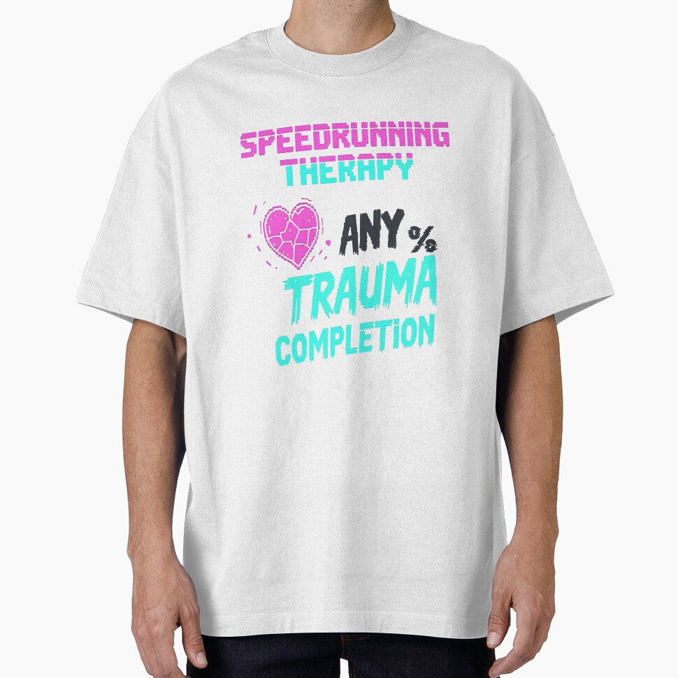 SpeedrunningDark Humor Mental Health by BrushRushX T-Shirts, Hoodie, Sweatshirt | BlankRebels.com (Image 1)