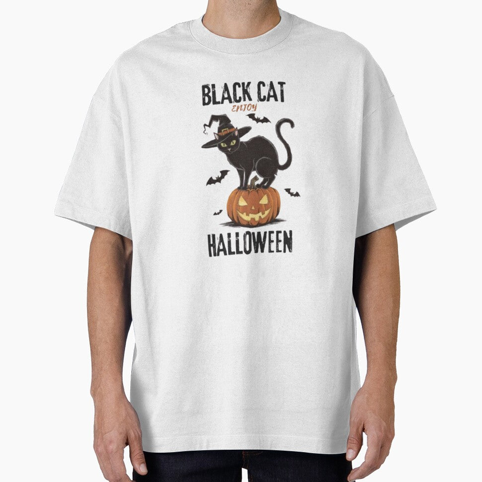 Black cat halloween by DesignNadine T-Shirts, Hoodie, Sweatshirt | BlankRebels.com (Image 1)