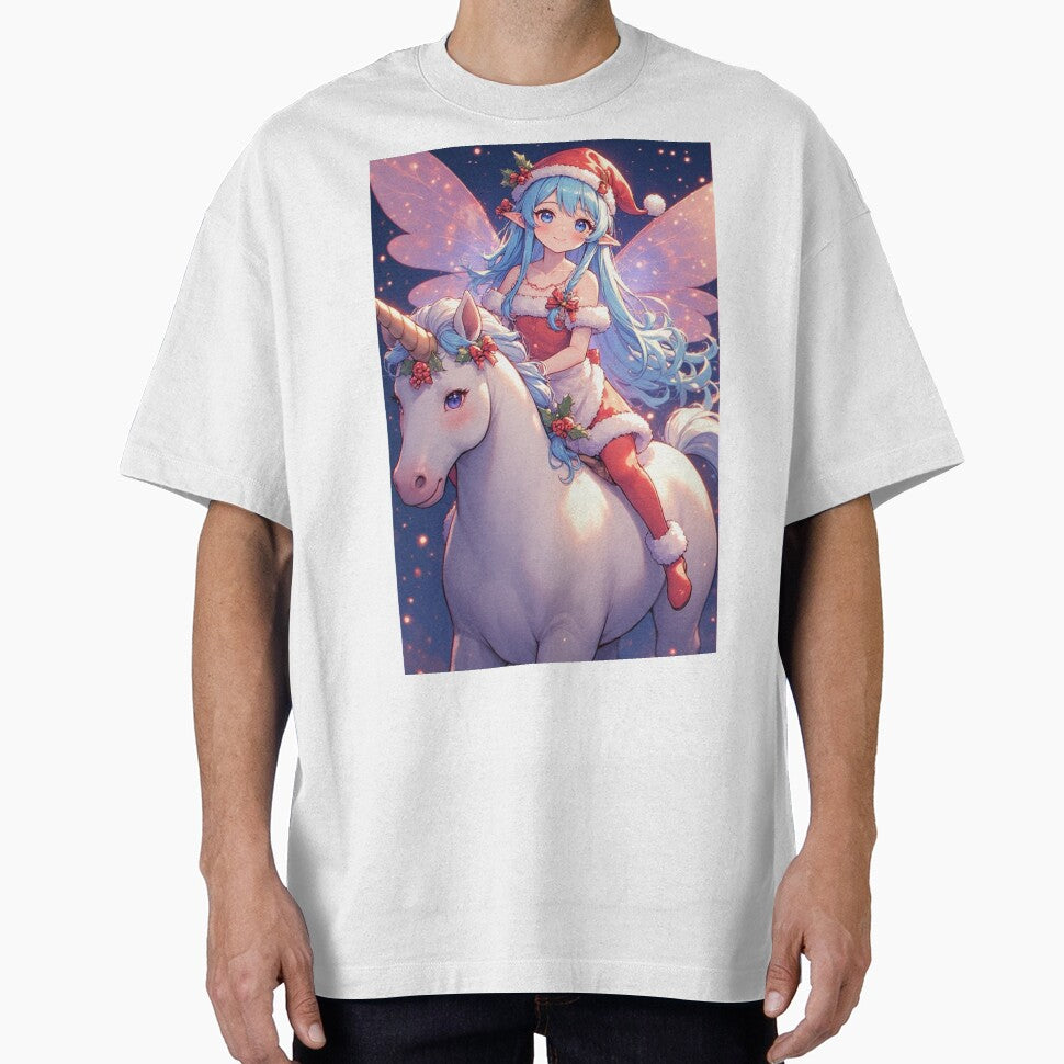 Christmas magical fairy with a unicorn by ArtsJulian T-Shirts, Hoodie, Sweatshirt | BlankRebels.com (Image 1)