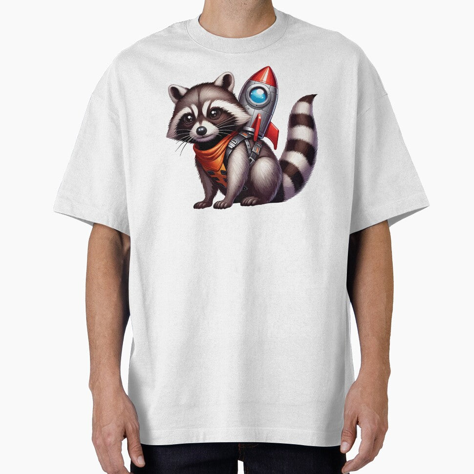 Galactic Raccoon Explorer - Adorable Space Adventurer by Designowner T-Shirts, Hoodie, Sweatshirt | BlankRebels.com (Image 1)