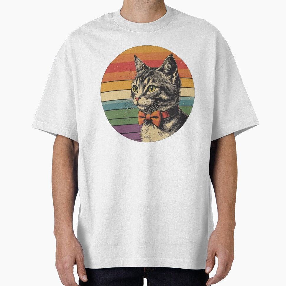 Adorable Kitty Wearing a Bow Tie – Cute & Classy Cat Lover Design by Cre8tique T-Shirts, Hoodie, Sweatshirt (Image 1)