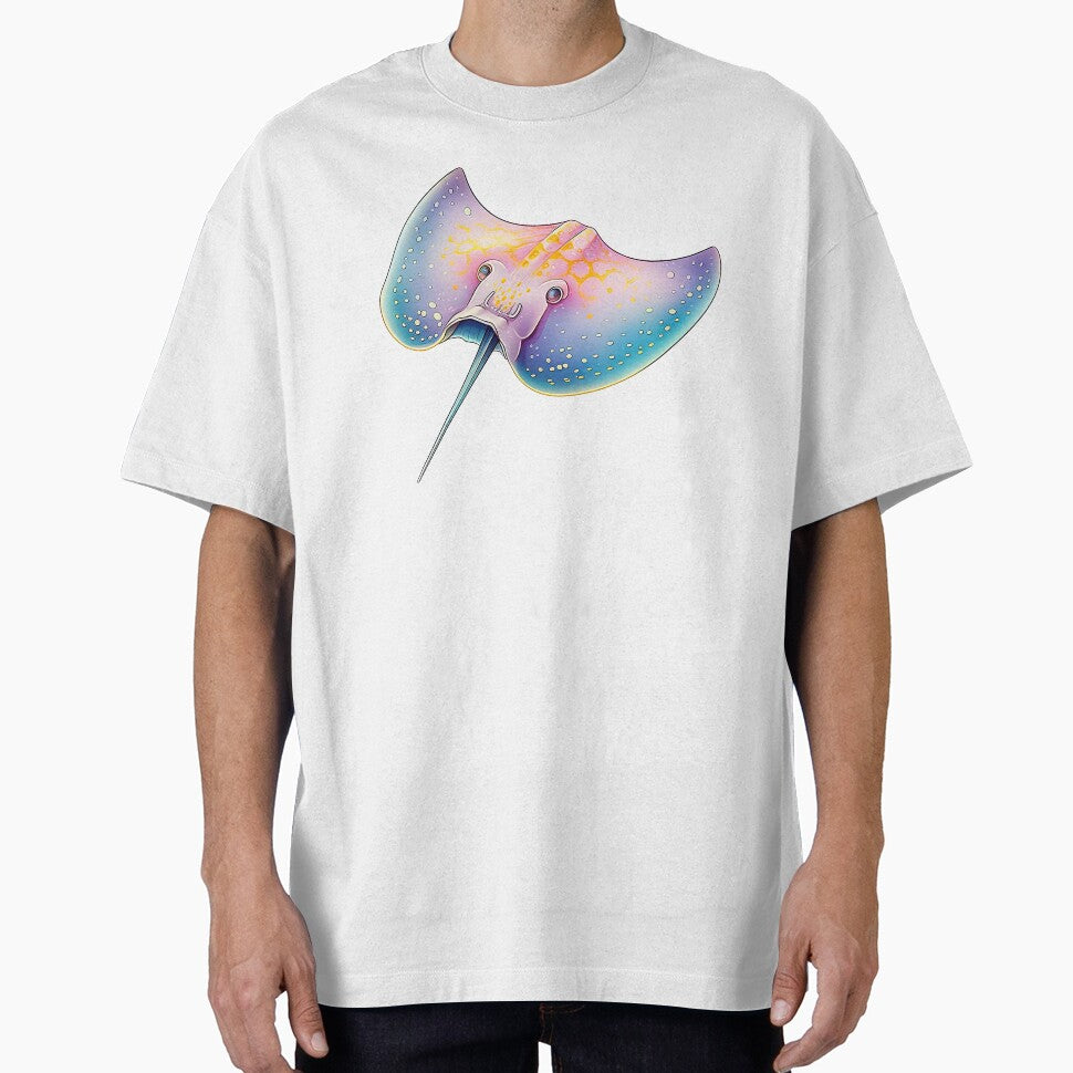 Vivid Painterly Stingray by UtterlyCutterly T-Shirts, Hoodie, Sweatshirt | BlankRebels.com (Image 1)