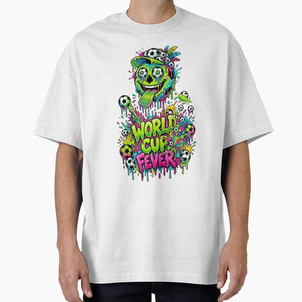 Neon Dripping Football Fever Graffiti Art by M.Store