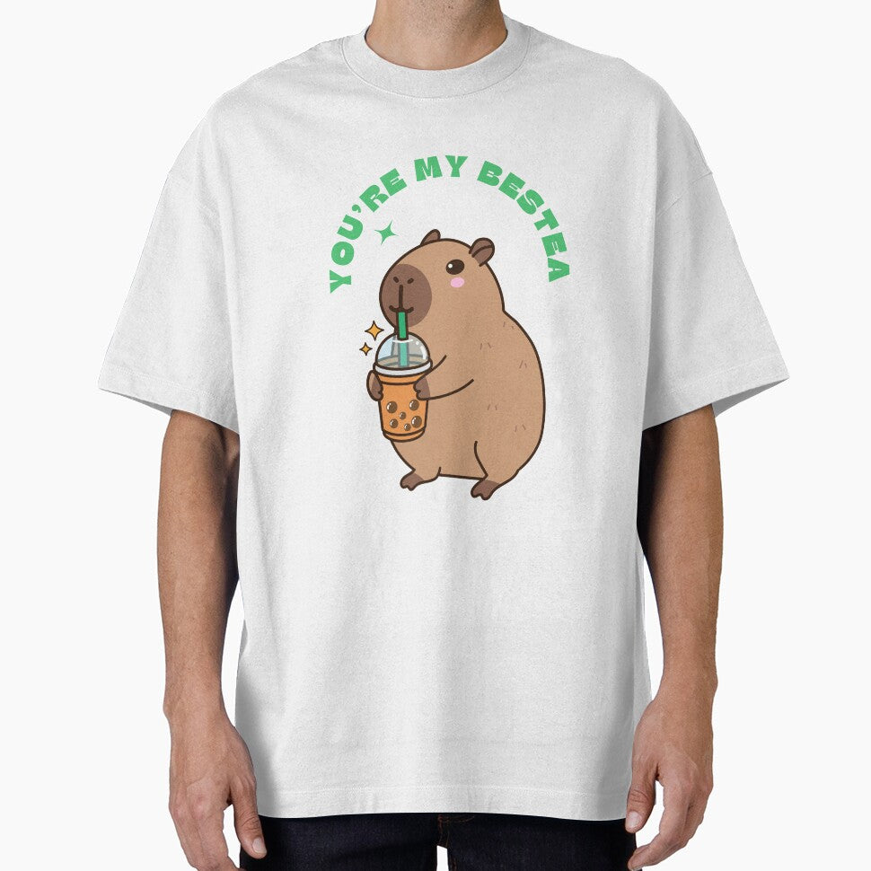 You'Re My Bestea – Kawaii Capybara Drinking Boba Tea T-Shirts, Hoodie, Sweatshirt