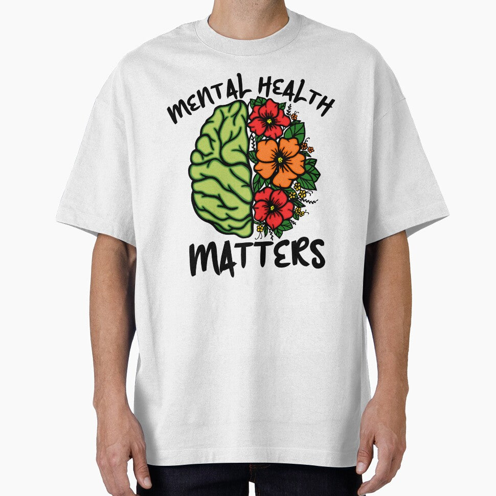 Mental Health Matters Awareness Flowers by MindfulMeta T-Shirts, Hoodie, Sweatshirt | BlankRebels.com (Image 1)