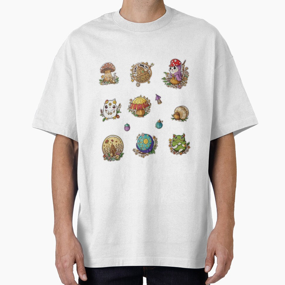 Chibi Cottagecore Design/Sticker Pack: Magical Art for Your Accessories by FuroAI T-Shirts, Hoodie, Sweatshirt (Image 1)