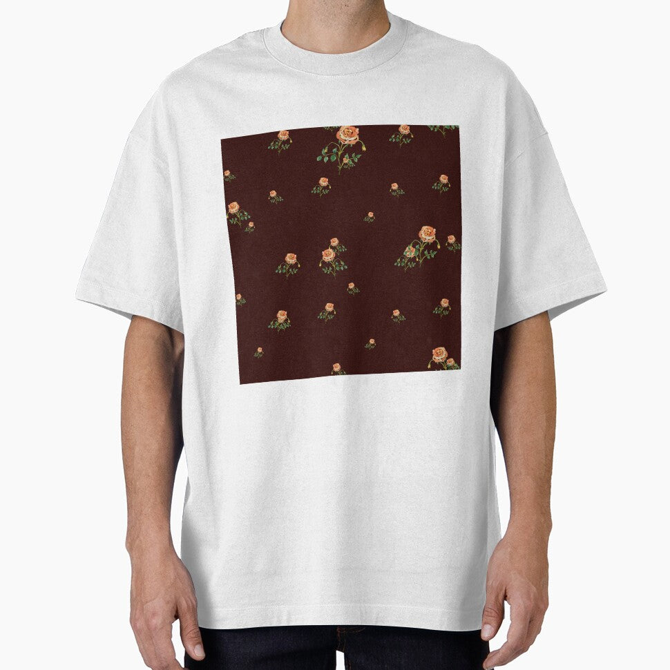 Rose flower ornate cute floral pattern watercolor red by Yana Mustafina | Boho Soulful Designs T-Shirts,... (Image 1)