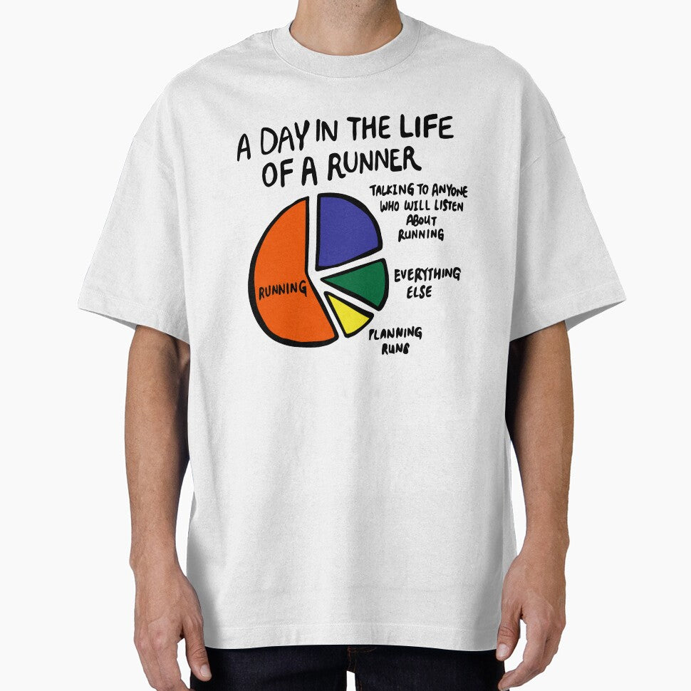 Funny Day in a Life of Runner Marathon Runner Brother Parkrun Triathlete Training by FociCreate T-Shirts,... (Image 1)