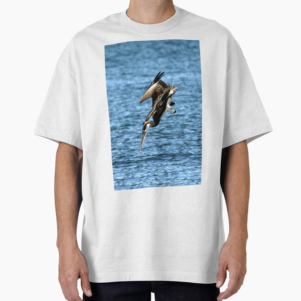DIVING BROWN PELICAN by TomBaumker T-Shirts, Hoodie, Sweatshirt | BlankRebels.com (Image 1)