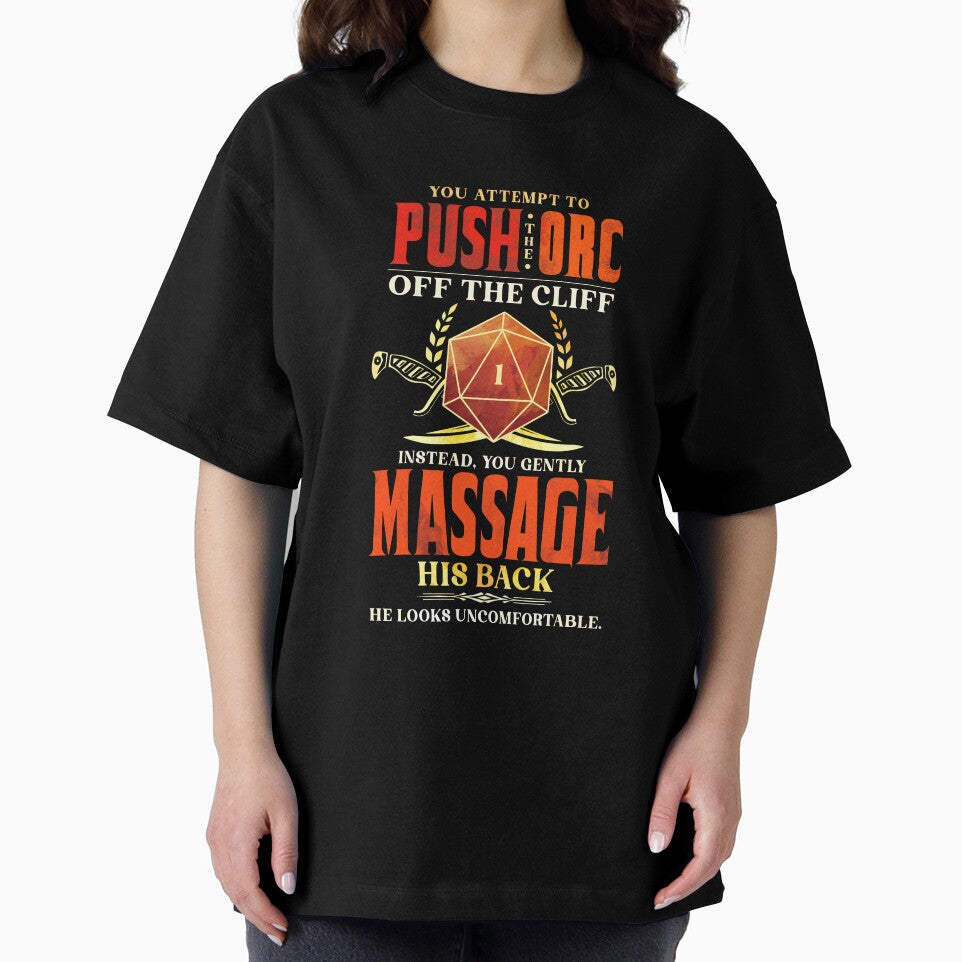 Orc Massage Critical Failure Meme by D20Tees T-Shirts, Hoodie, Sweatshirt | BlankRebels.com (Image 2)
