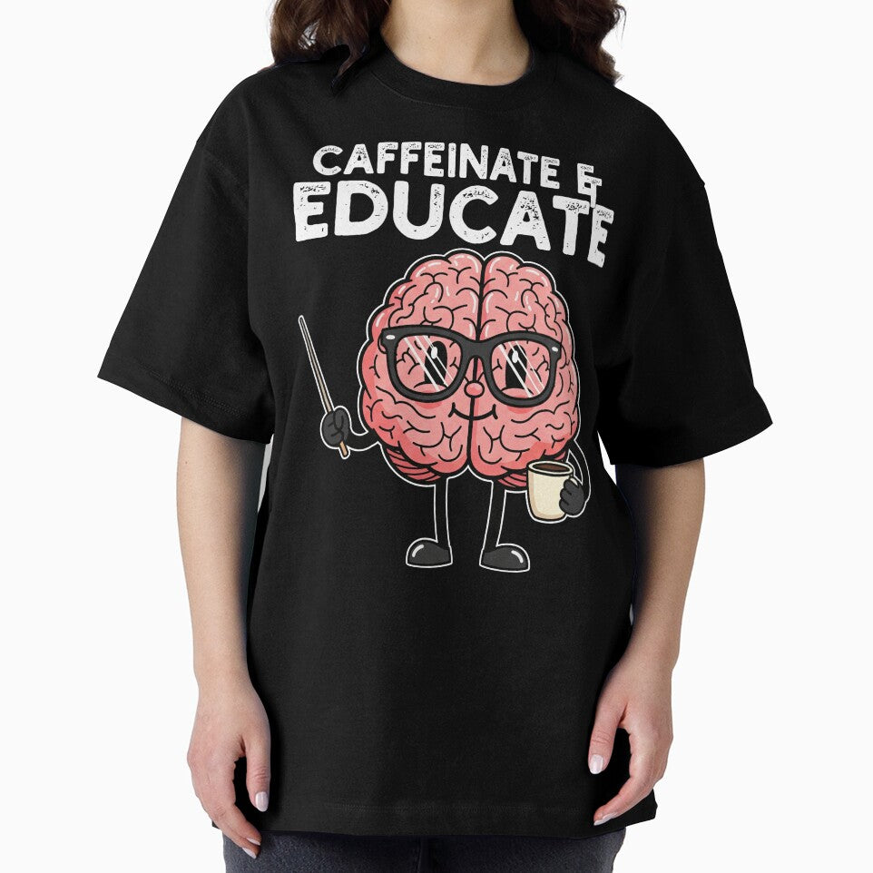 CAFFEINATE AND EDUCATE - TEACHER GIFT by KEF Custom T-Shirts, Hoodie, Sweatshirt | BlankRebels.com (Image 2)