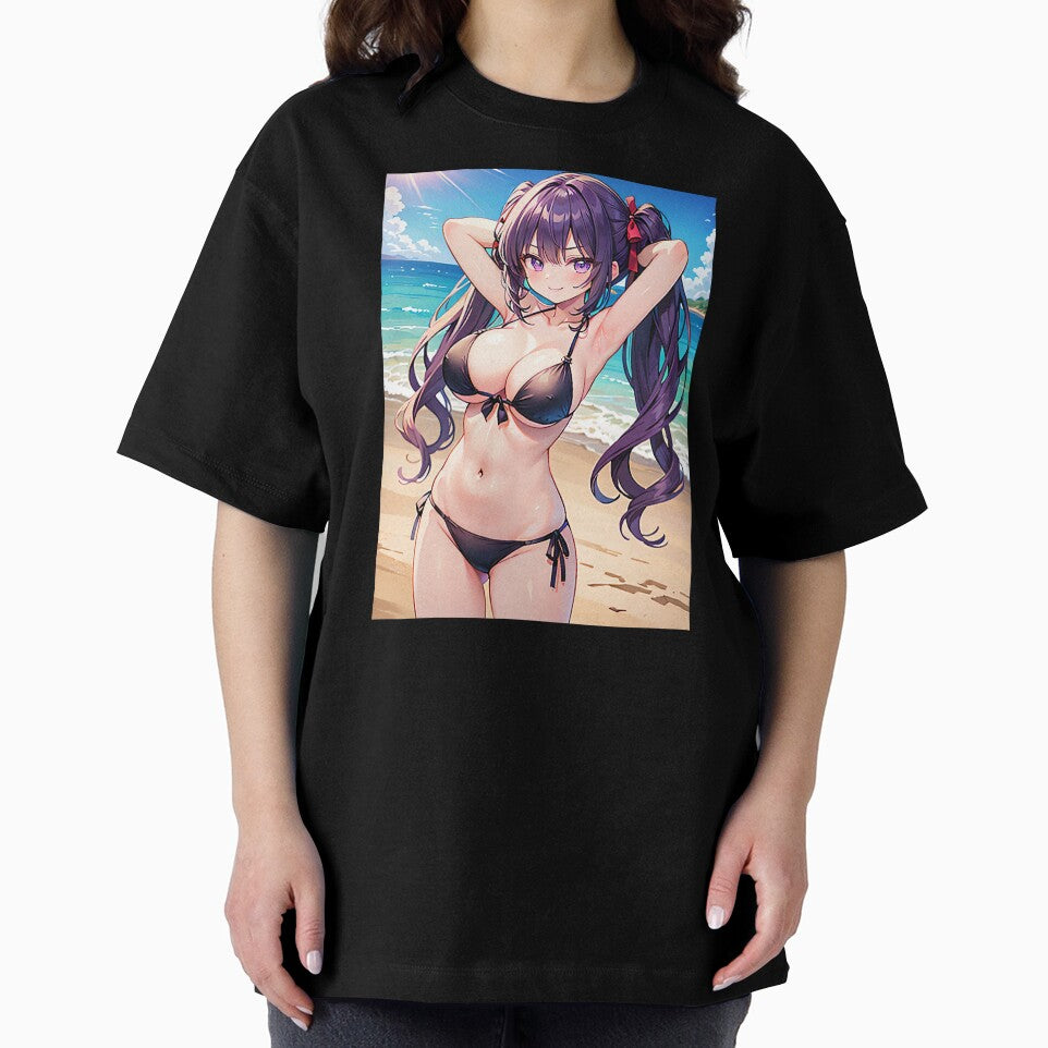 Purple Twin Tails Bikini Waifu by EnchantedAnime