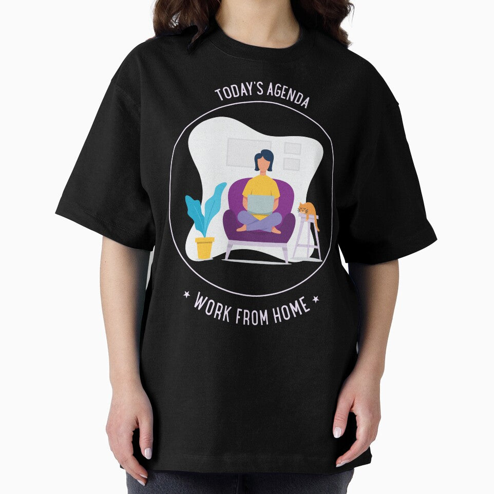 Today's Agenda Work From Home Woman T-Shirt by TeeDawgDesigns Hoodie, Sweatshirt | BlankRebels.com (Image 2)