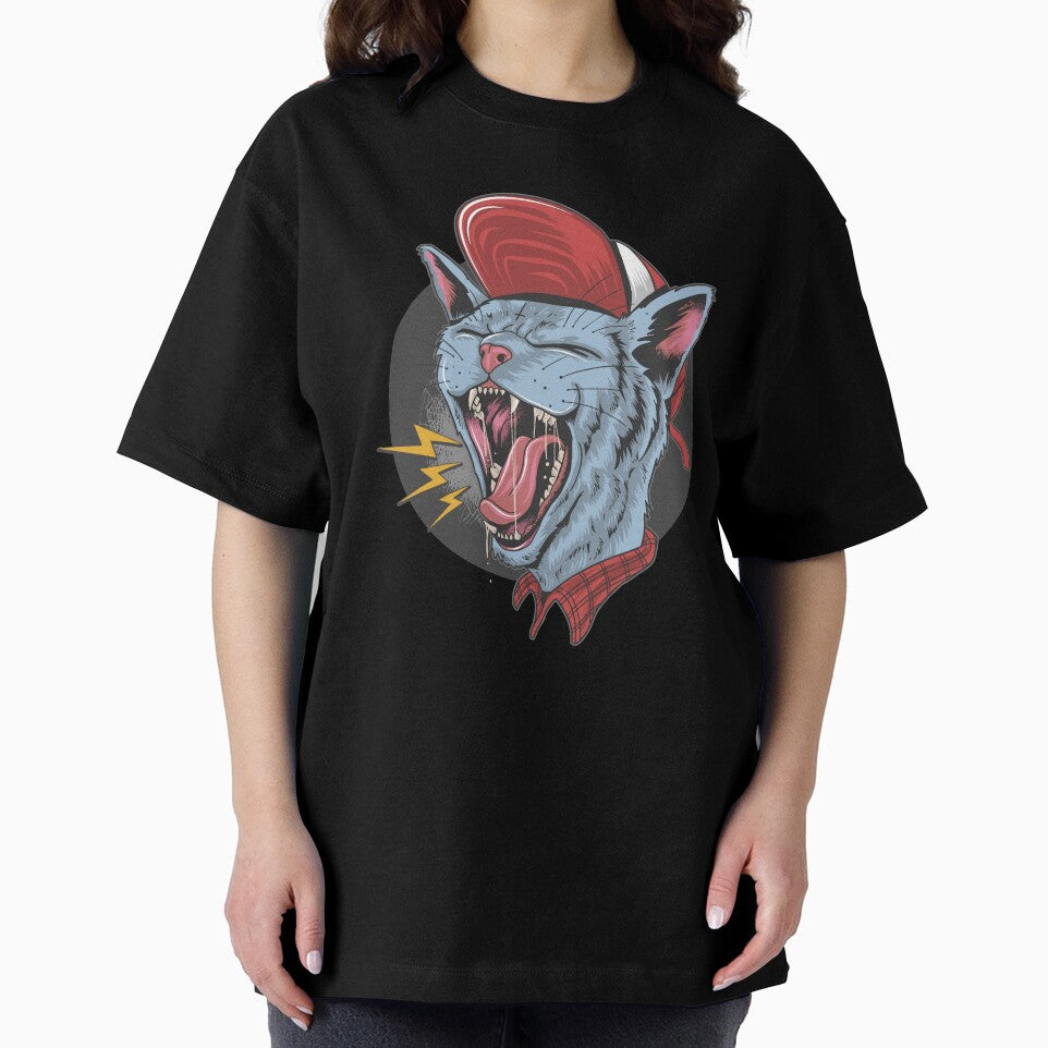 Cat screaming rock 'n' roll by kalud-zoldyck T-Shirts, Hoodie, Sweatshirt | BlankRebels.com (Image 2)