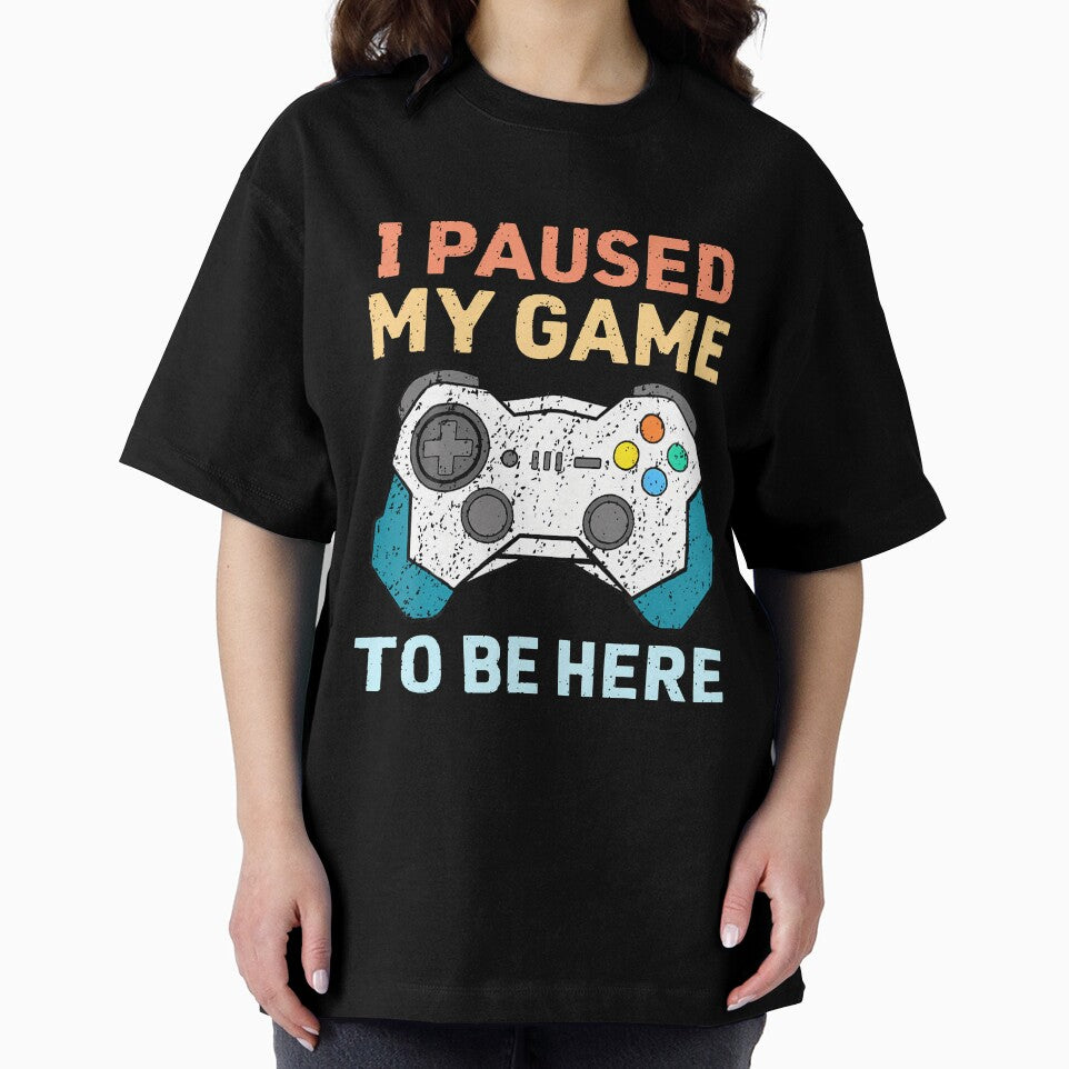 I Paused My Game To Be Here Gamer Gaming Controller by scottsurswab T-Shirts, Hoodie, Sweatshirt | BlankRebels.com (Image 2)