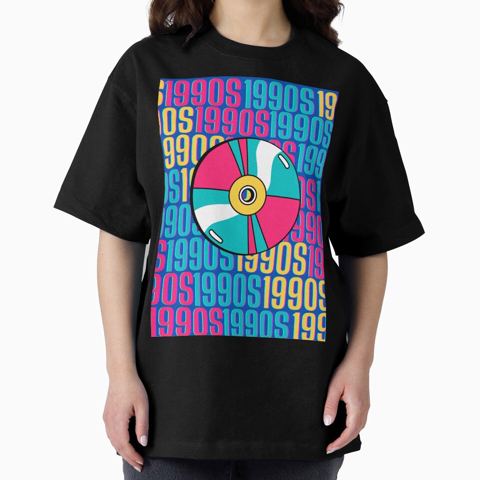 1990s retro design 2 - Dark Blue Background by PunjabanJatti T-Shirts, Hoodie, Sweatshirt | BlankRebels.com (Image 2)
