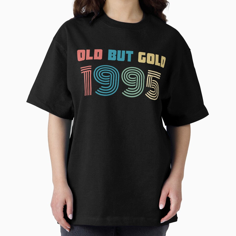 Old But Gold 25. Birthday Gift Present for people who are born in 1995 Vintage Retro style by Yenon T-Shirts,... (Image 2)