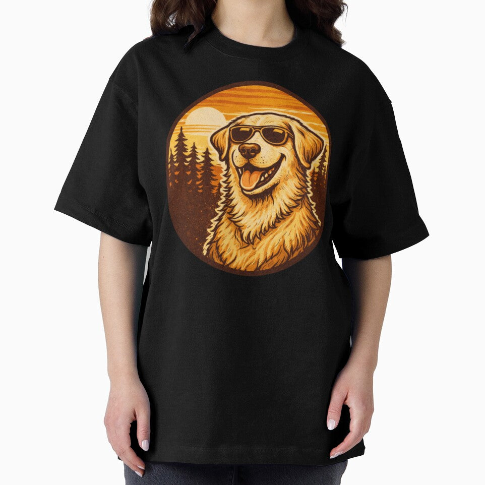 Camping Labrador Dad Retro Woodcut Badge by PawPrintCustom T-Shirts, Hoodie, Sweatshirt | BlankRebels.com (Image 2)