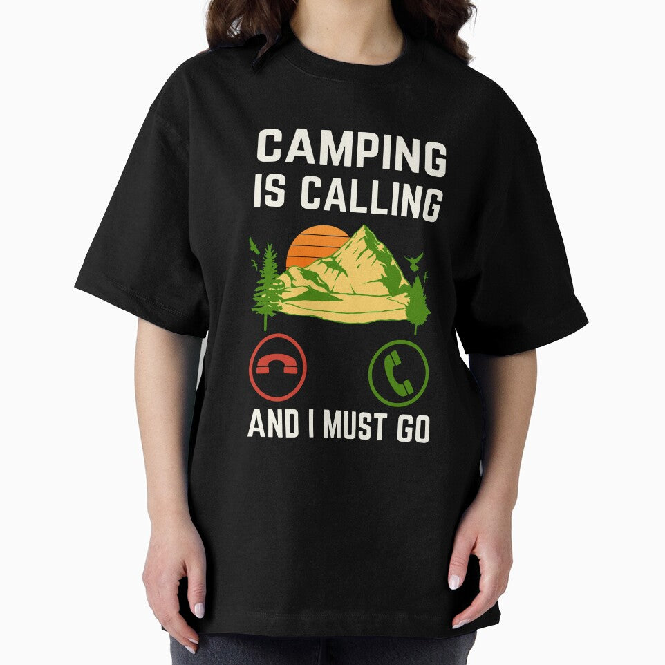 Camping Is Calling And I Must Go, Camping Lover, Camping Quote by AMINE  ★★★★★ T-Shirts, Hoodie, Sweatshirt (Image 2)