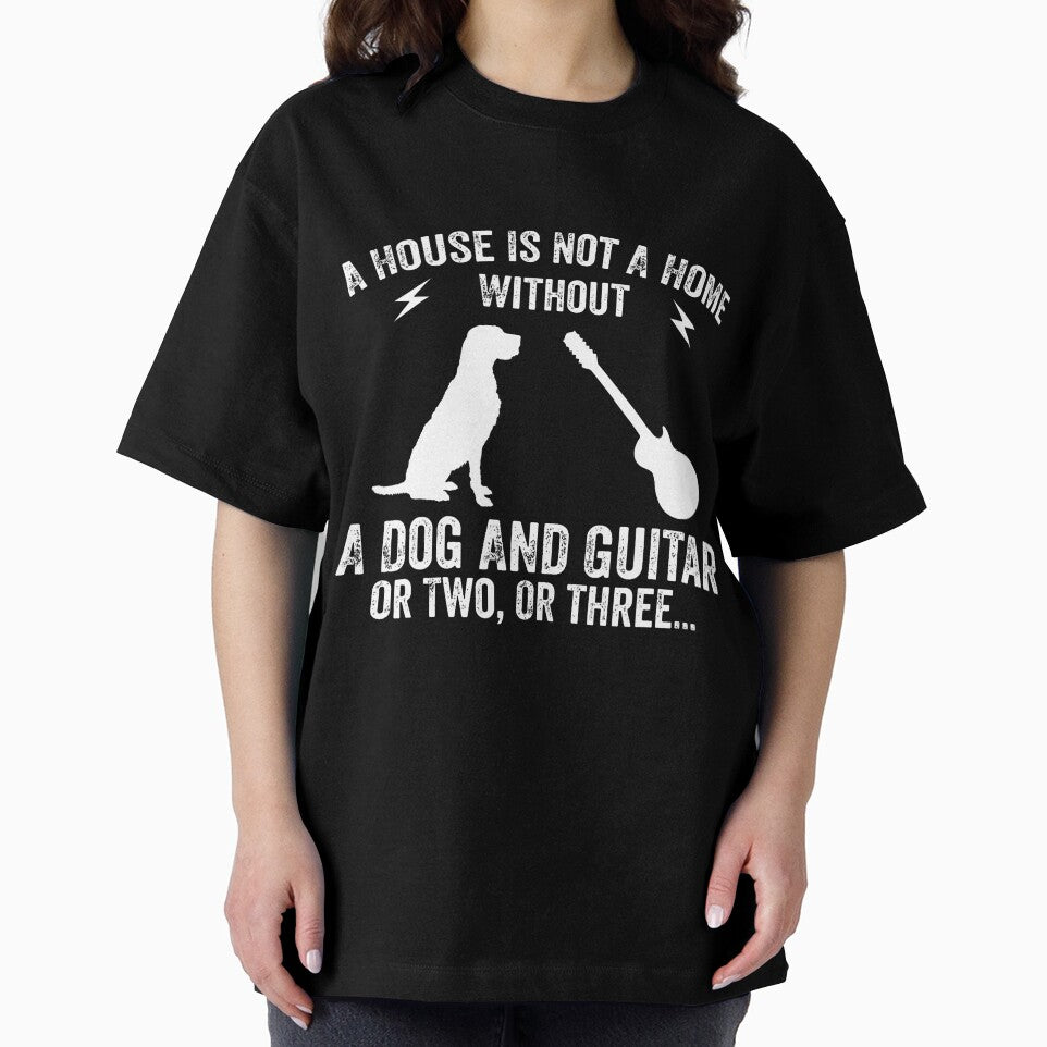 A House Is Not A Home Without A Dog And Guitar Or Two by DianaCandyce T-Shirts, Hoodie, Sweatshirt (Image 2)