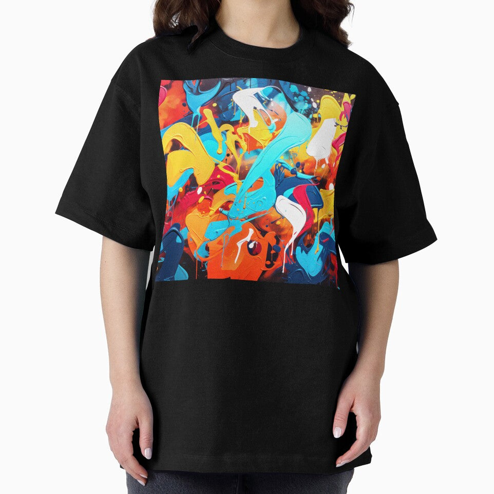 Vibrant Edgy Bold Colorful Contemporary Abstract Painting T-Shirts, Hoodie, Sweatshirt