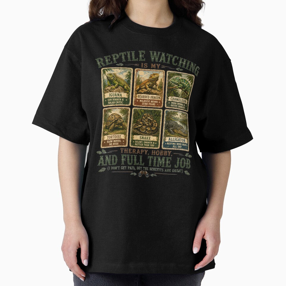 Funny Reptile Watching Therapy Vintage Herpetology Field Guide by AnnDesignStudio