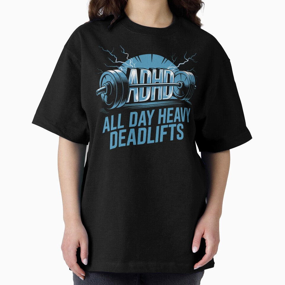 ADHD: All Day Heavy Deadlifts, ADHD fitness by NoetherSym T-Shirts, Hoodie, Sweatshirt | BlankRebels.com (Image 2)