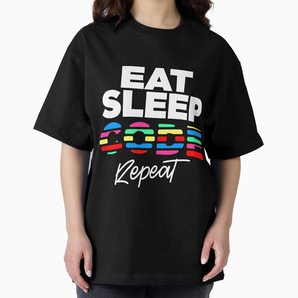 Eat Sleep Code Repeat – Programmer & Coding Lifestyle Design by mdh629design T-Shirts, Hoodie, Sweatshirt (Image 2)