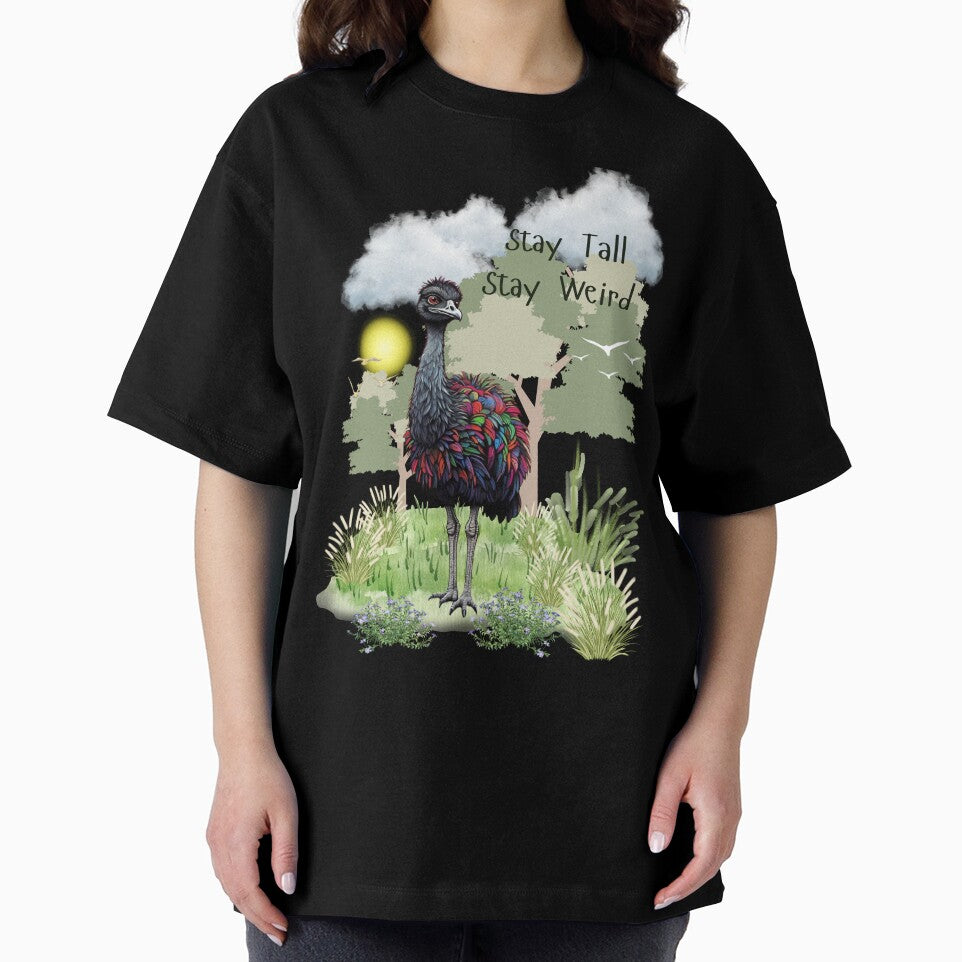 COLOURFUL EMU STAY TALL STAY WEIRD by AussieConcepts T-Shirts, Hoodie, Sweatshirt | BlankRebels.com (Image 2)