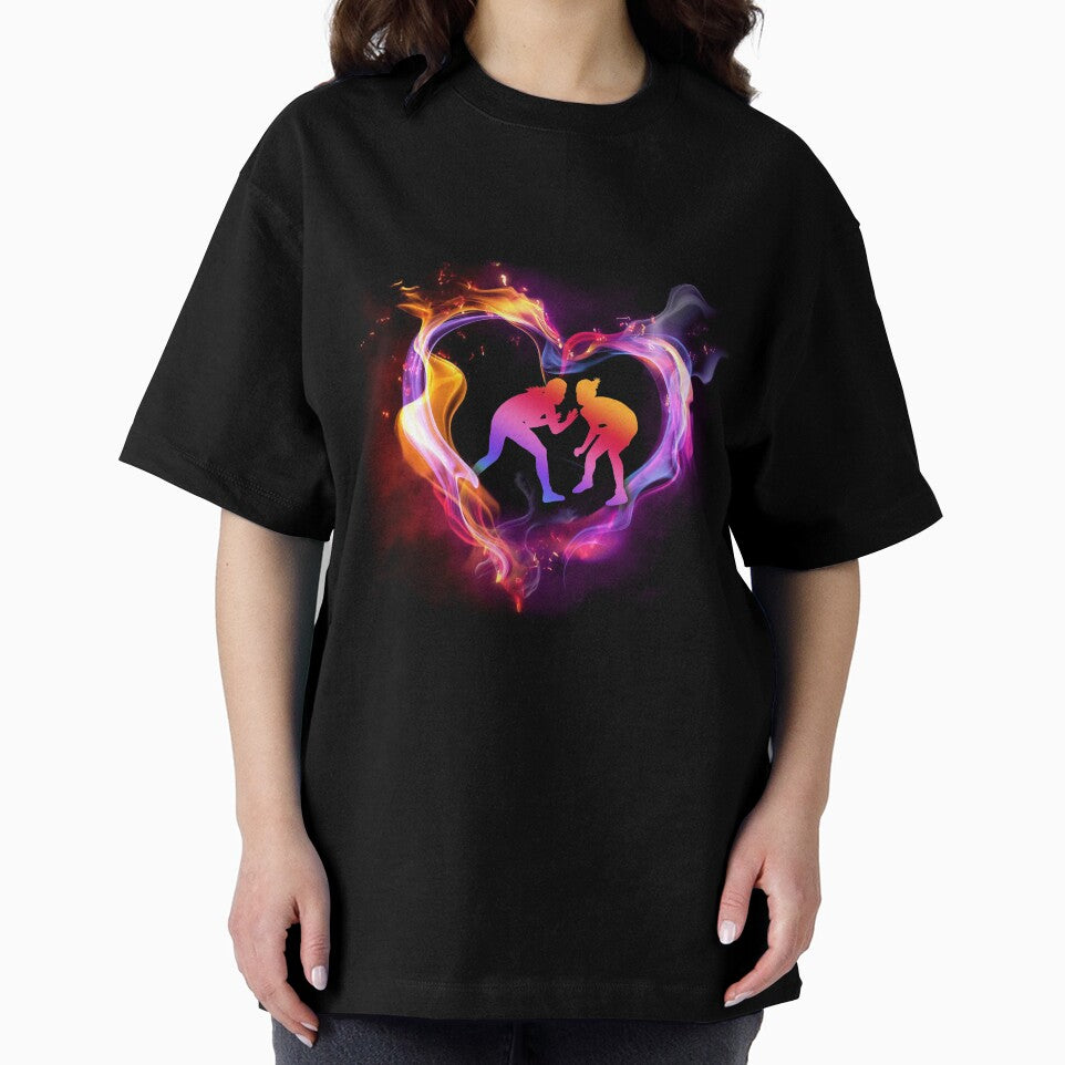 Wrestling Heart Shape Art by SisileeGift T-Shirts, Hoodie, Sweatshirt | BlankRebels.com (Image 2)