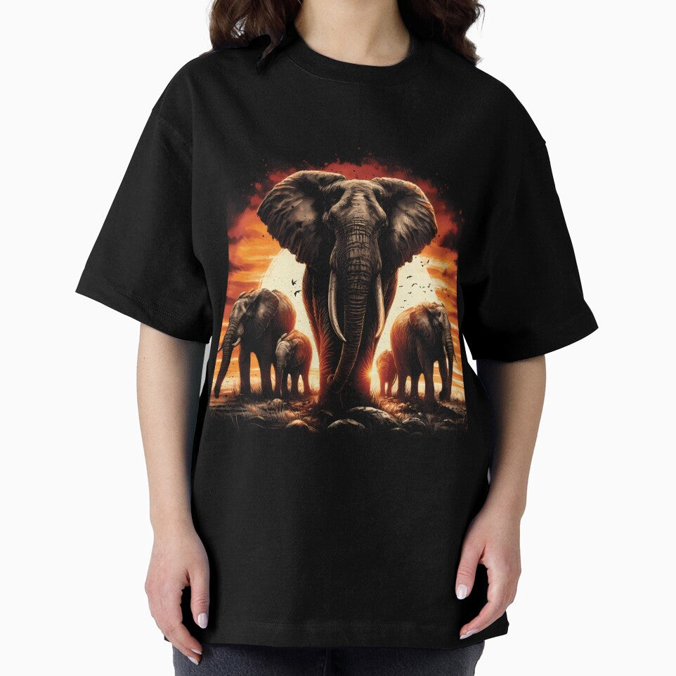 Majestic Elephants at Sunset by ByteyCreatives T-Shirts, Hoodie, Sweatshirt | BlankRebels.com (Image 2)