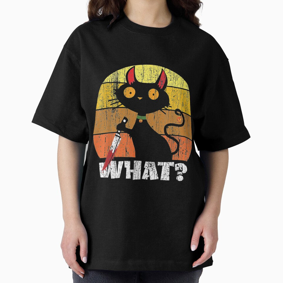 black cat what halloween costume by anthonybarr1205 T-Shirts, Hoodie, Sweatshirt | BlankRebels.com (Image 2)