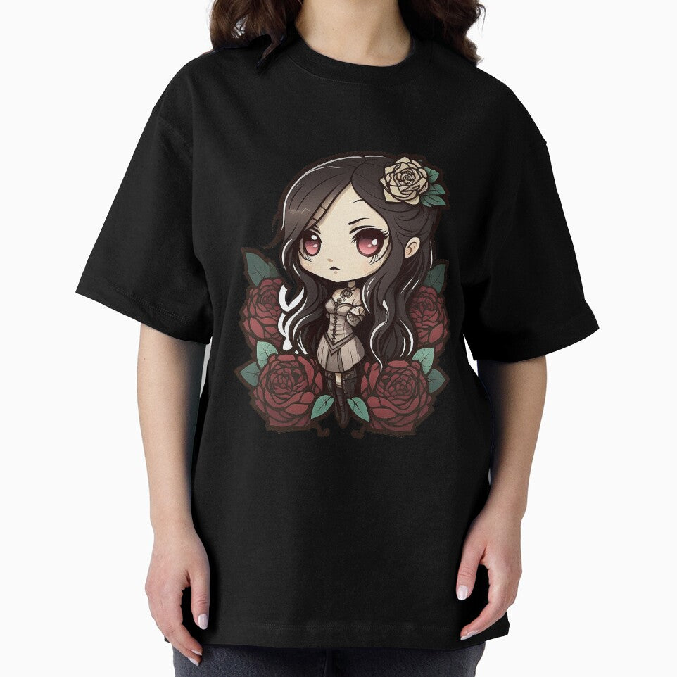 Gothic Rose Dark and Edgy Designs for Gothic Enthusiasts Chibi Rose by Bits-X-Pieces T-Shirts, Hoodie, Sweatshirt (Image 2)