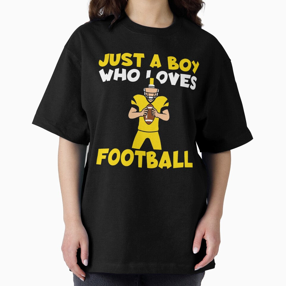 Just A Boy Who Loves Football by Gogetgiggles T-Shirts, Hoodie, Sweatshirt | BlankRebels.com (Image 2)