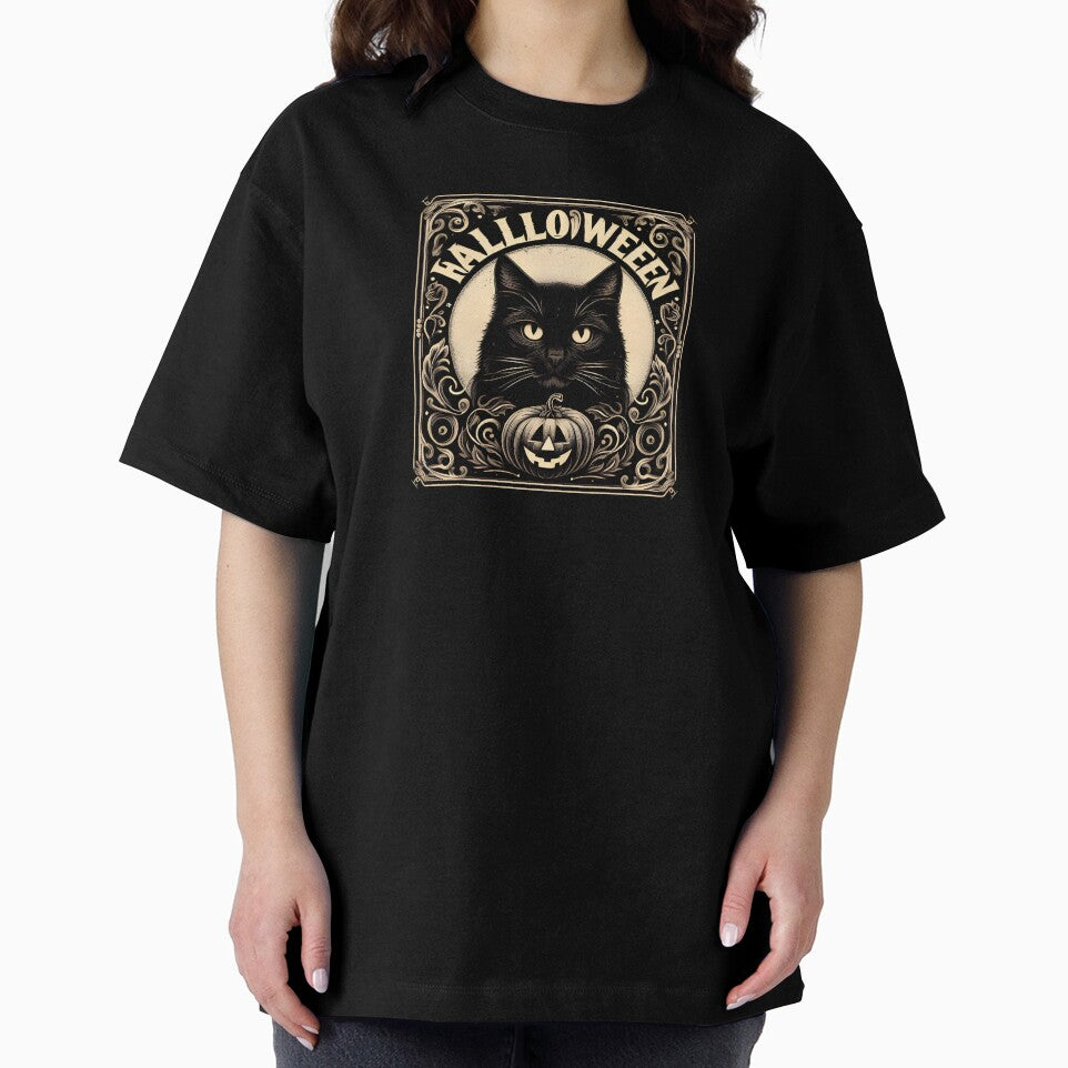 Halloween Black Cat Vintage by HoshiiCreations T-Shirts, Hoodie, Sweatshirt | BlankRebels.com (Image 2)