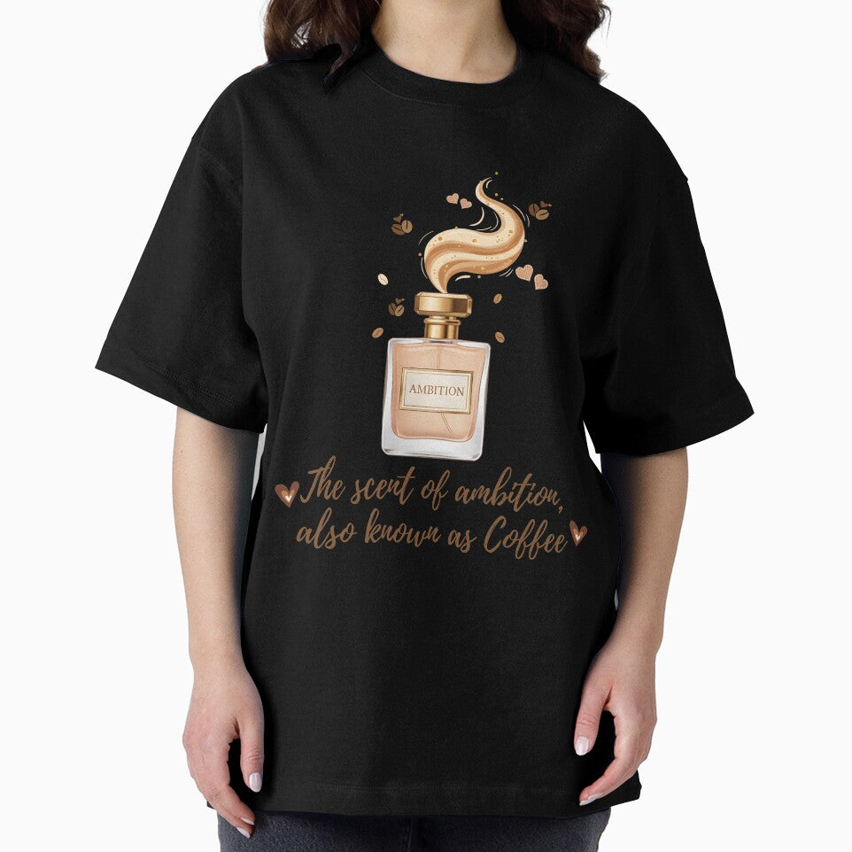The Scent of Ambition, Also Known as Coffee – Funny Coffee Lover Quote | Elegant Perfume Bottle Design for... (Image 2)