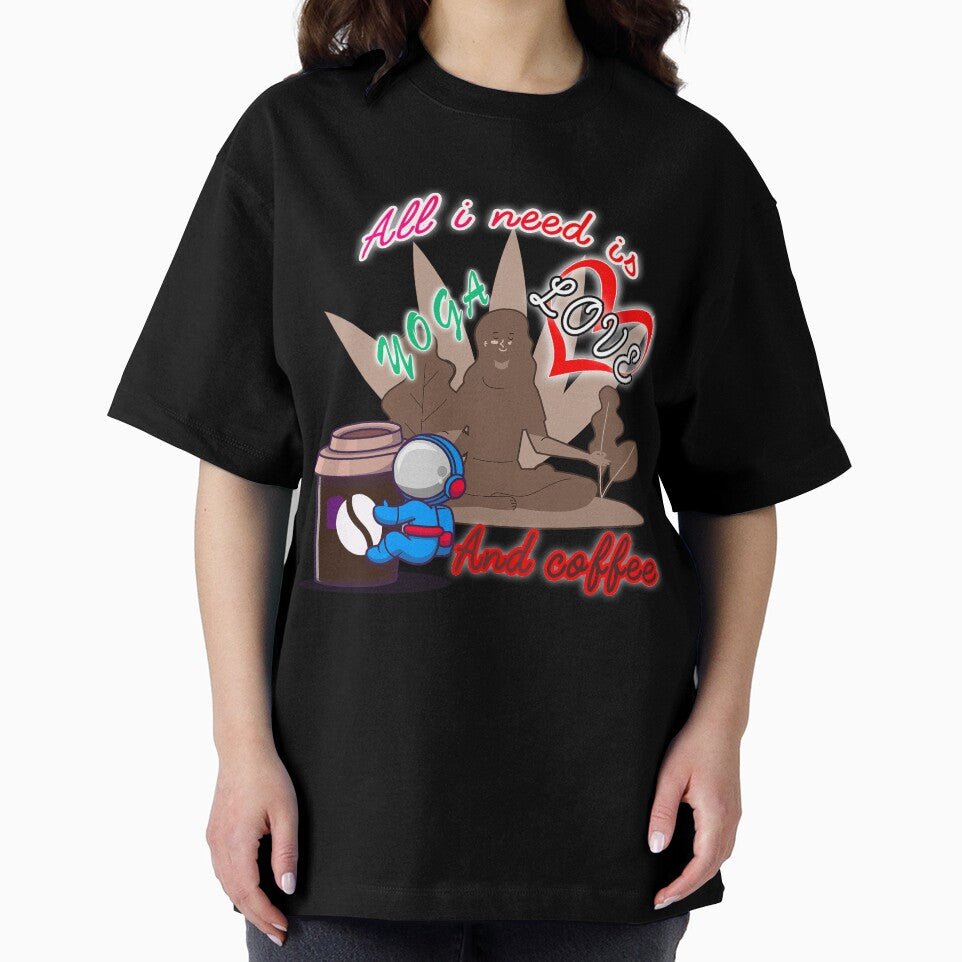 All i need is love and yoga and after dinner coffee cool shirt , cute accessories by Yushidesign