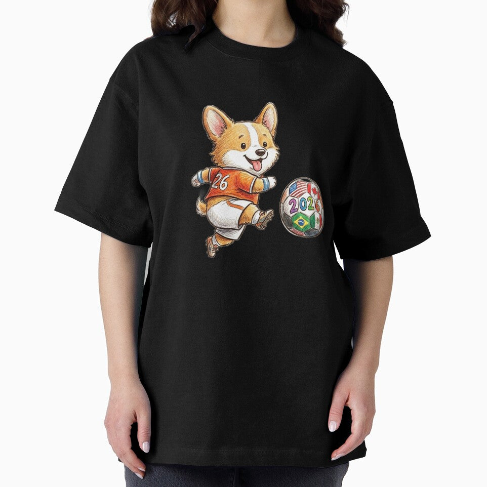Cute Corgi Soccer Striker - 2026  Orange Jersey by TaiwanMemory