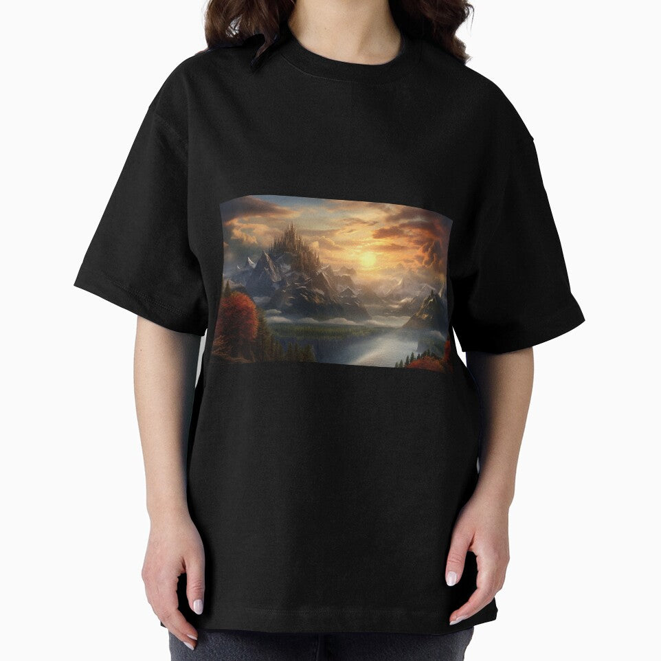 Fantasy Landscape Frozen Castle T-Shirts, Hoodie, Sweatshirt