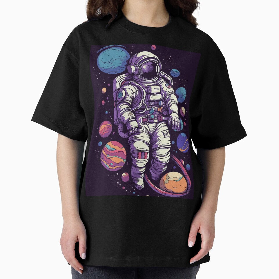 Astronaut with Planets by Splargo Digital Prints T-Shirts, Hoodie, Sweatshirt | BlankRebels.com (Image 2)