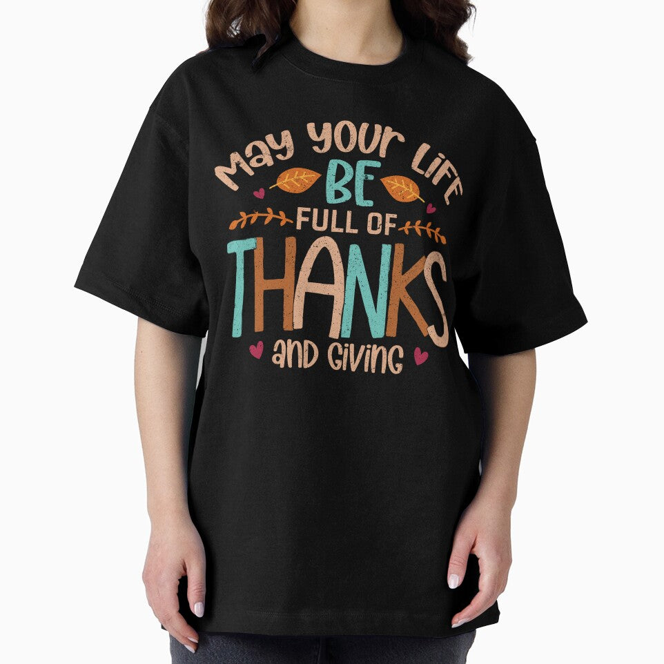 Thanksgiving Thankful Grateful Leaves Blessing by creative321 T-Shirts, Hoodie, Sweatshirt | BlankRebels.com (Image 2)