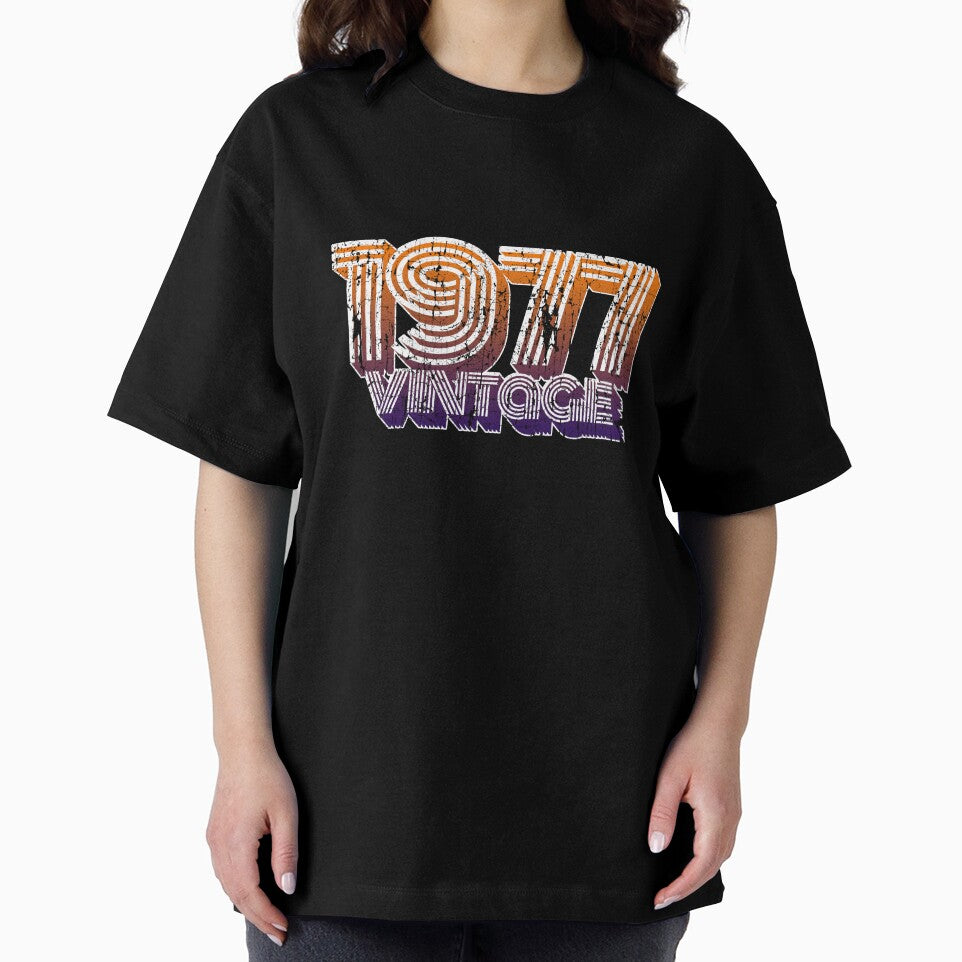 Vintage 1977 41th Birthday T Shirt Oldschool 70s Dad Gift by roarr Hoodie, Sweatshirt | BlankRebels.com (Image 2)