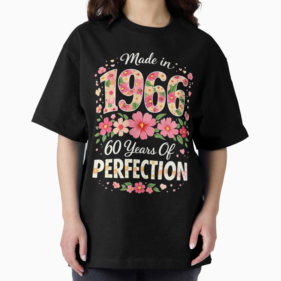60th Birthday Made 1966 Floral by Run to Creations T-Shirts, Hoodie, Sweatshirt | BlankRebels.com (Image 2)