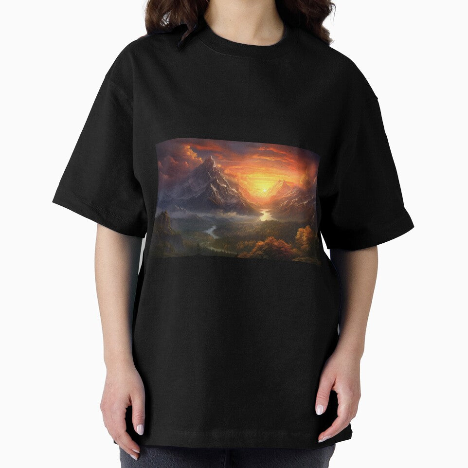 Fantasy Landscape Sunset Valley T-Shirts, Hoodie, Sweatshirt